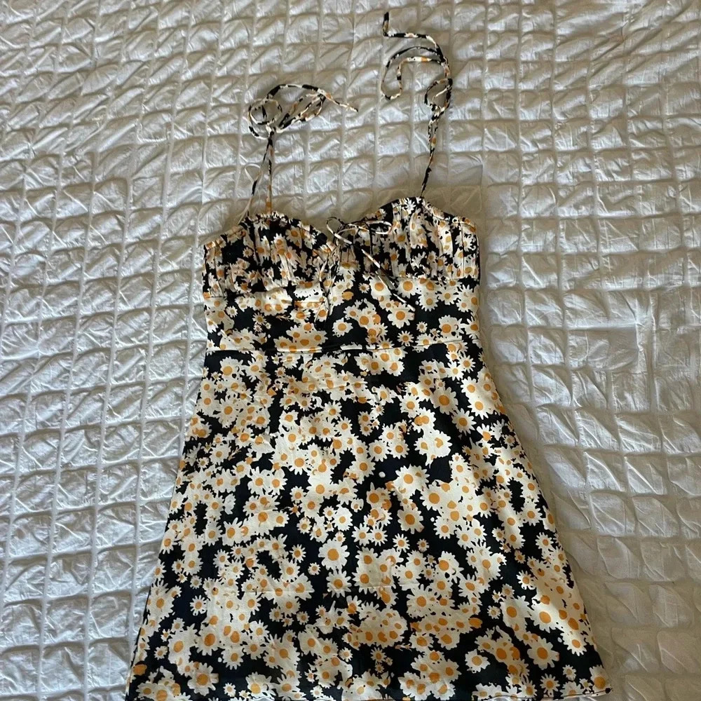 Realisation Devon Silk Foral Ruffle Mini Dress - image 4